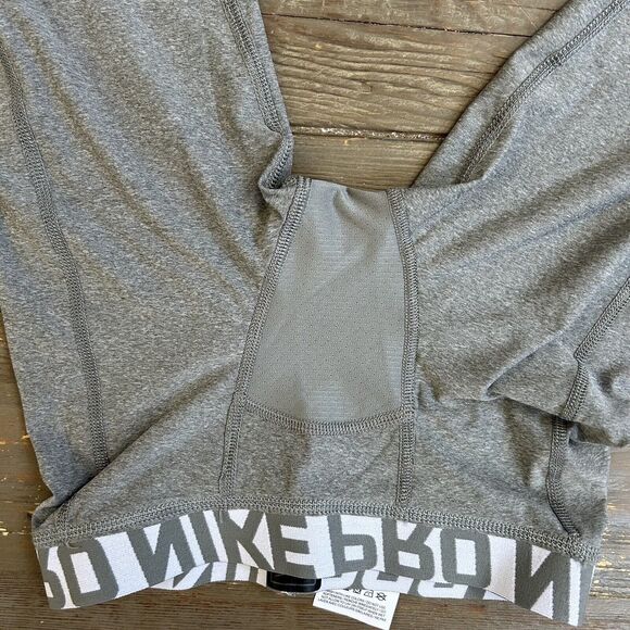 Nike Kids Gray Dri-FIT Pro Tights Leggins Casual Athletic Activewear  Sz XS - Picture 12 of 16